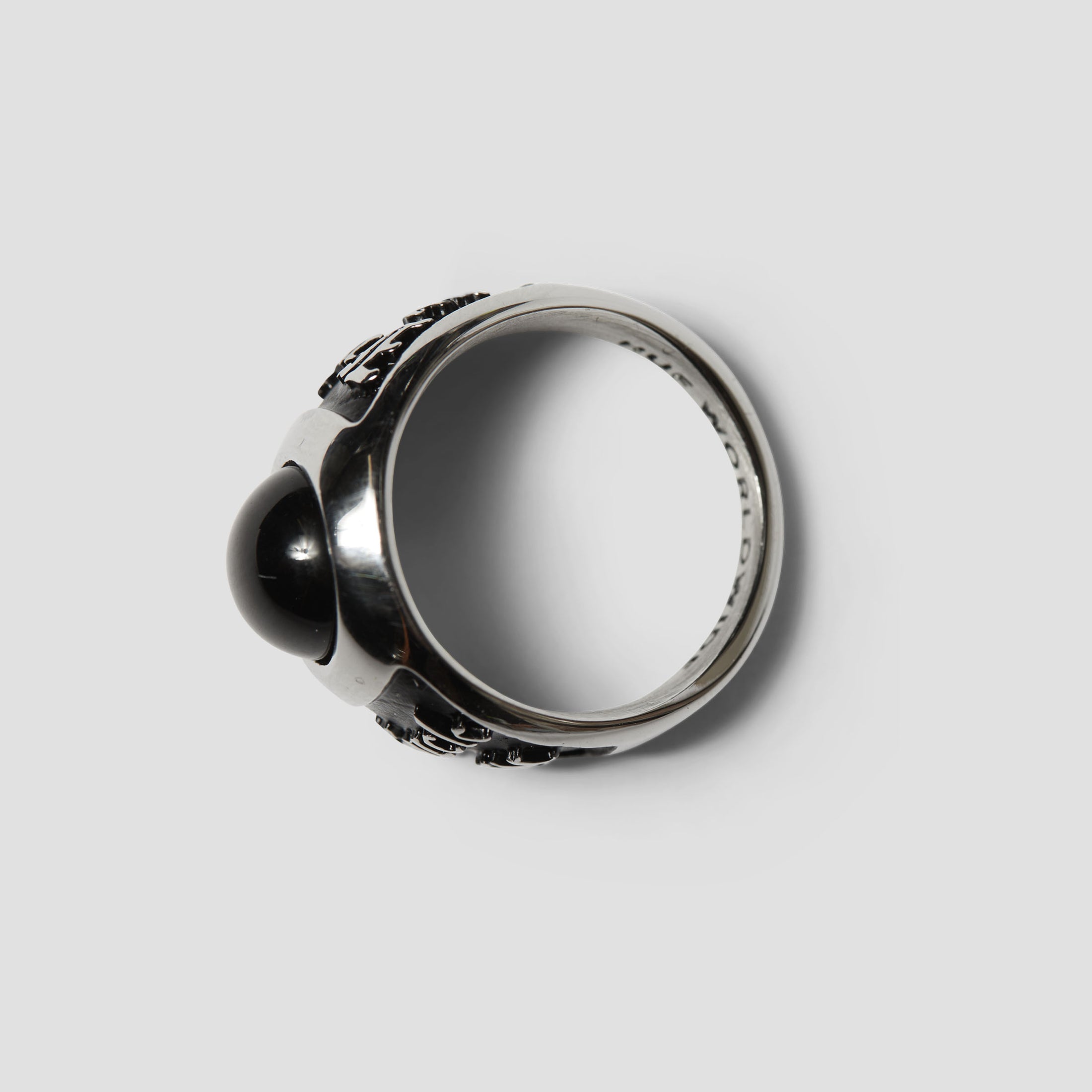 HUF Onyx Signet Ring Silver