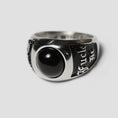 Load image into Gallery viewer, HUF Onyx Signet Ring Silver
