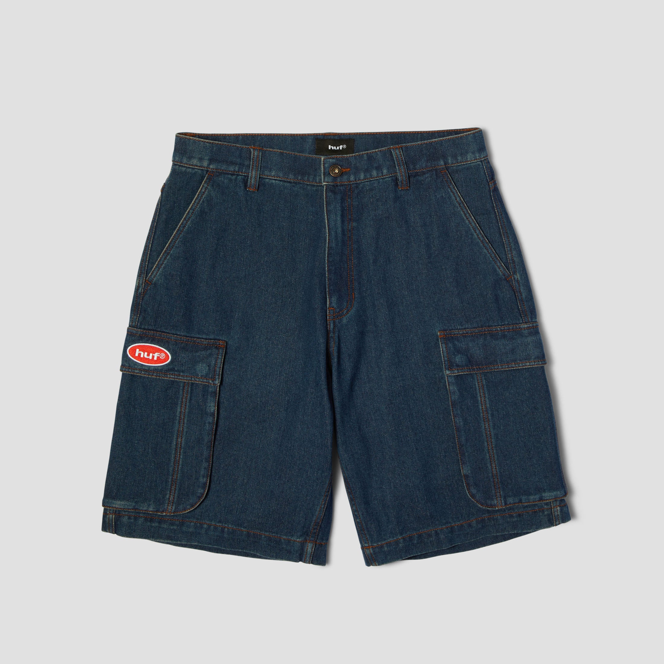 HUF Oval Denim Cargo Short Indigo