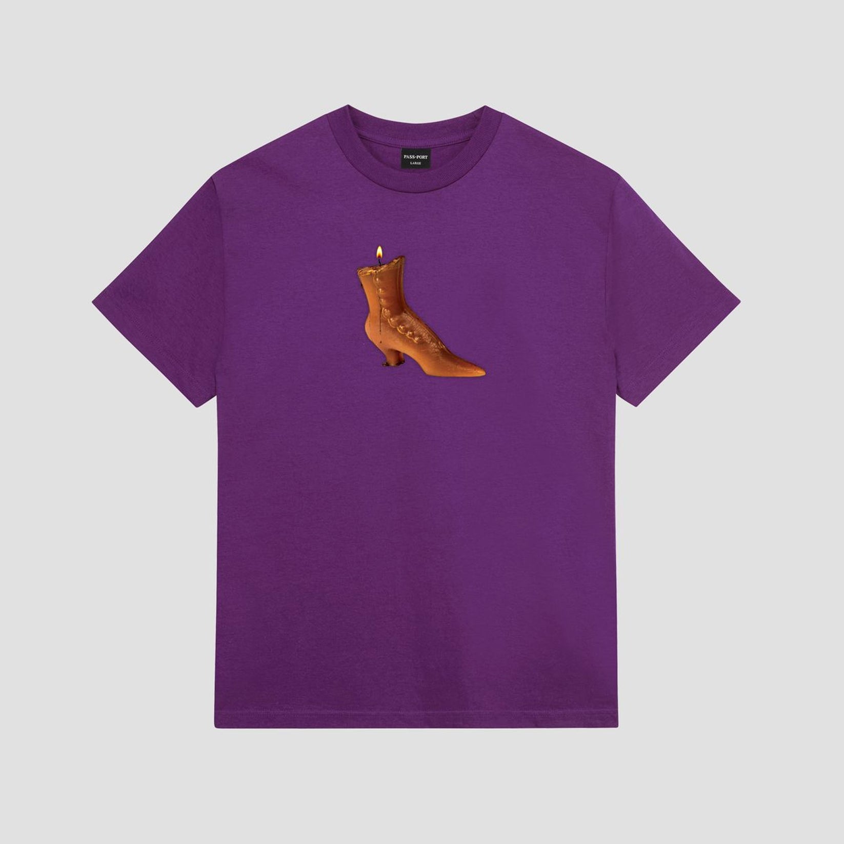 Passport Old Boot T-Shirt Eggplant