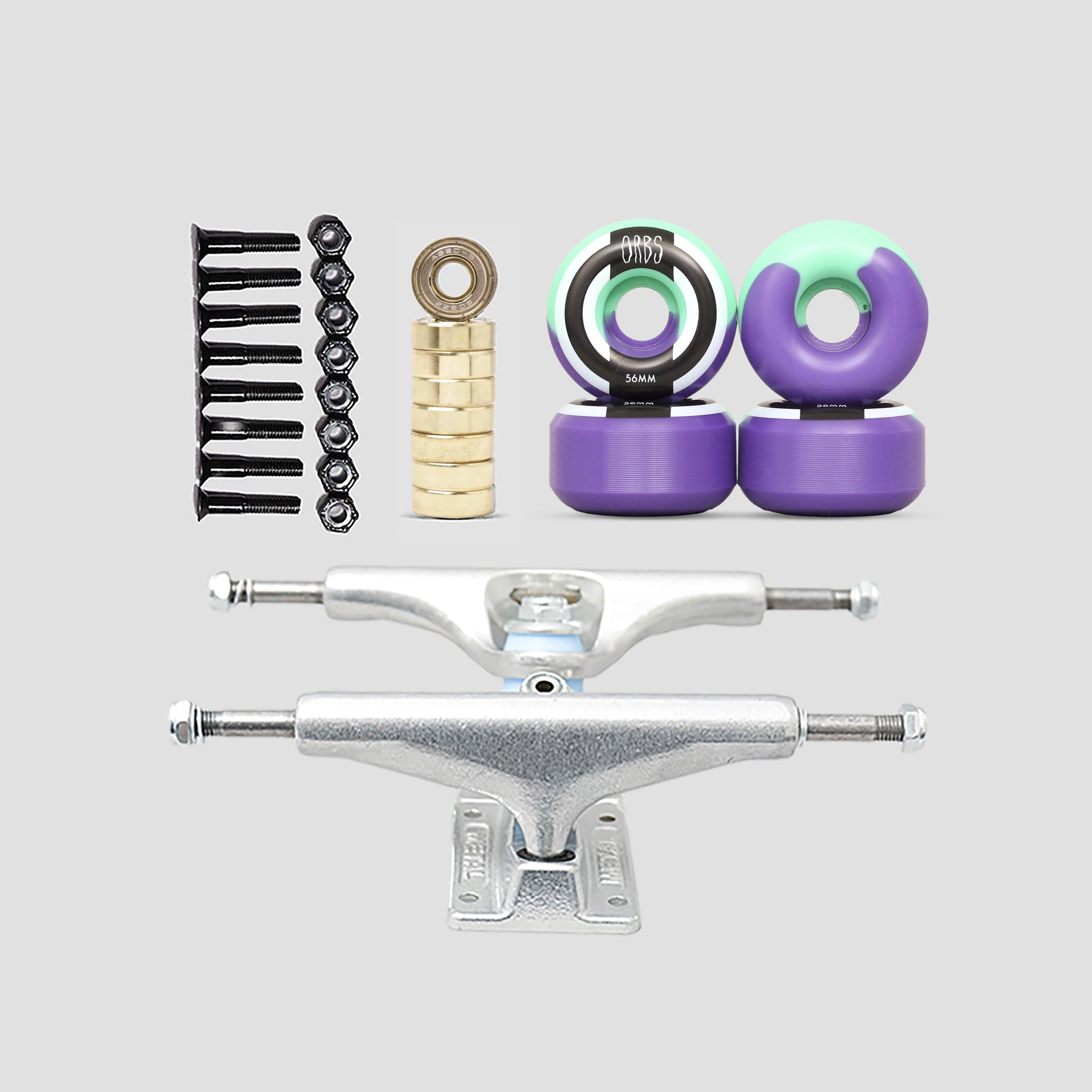 Orbs Splits Mint / Lavender 56mm Undercarriage Kit 5.5" (8.25"- 8.5")
