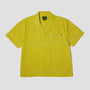 HUF Pinstripe Embroidered Shortsleeve Resort Shirt Avocado