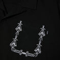 Load image into Gallery viewer, HUF Pinstripe Embroidered Shortsleeve Resort Shirt Black
