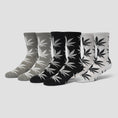 Load image into Gallery viewer, HUF Plantlife 3 Pack Socks White / Black / Heather
