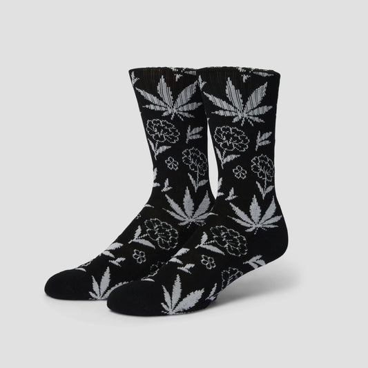 HUF Plantlife Porcelain Sock Black