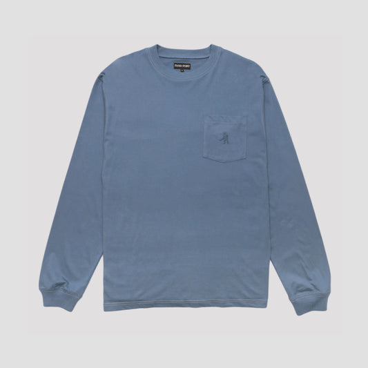 Passport Organic Pocket Longsleeve Blue
