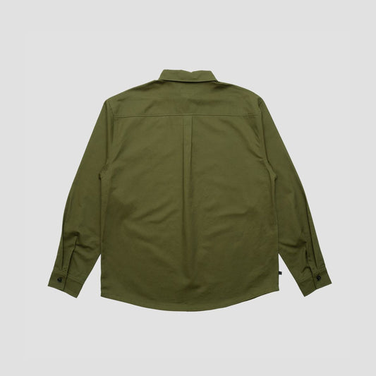 Passport Thistle Embroidery AG Longsleeve Shirt Moss