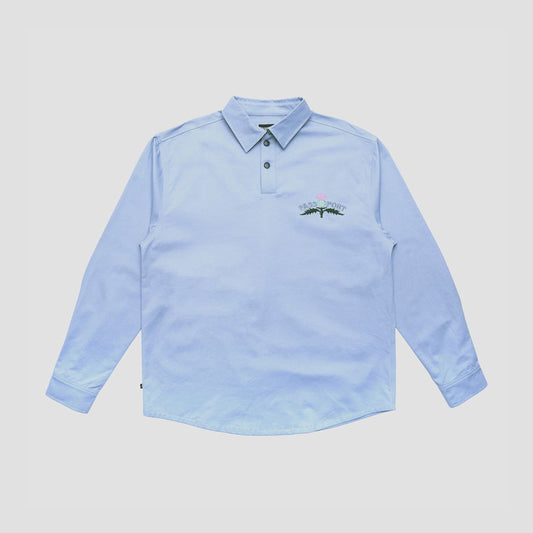 Passport Thistle Embroidery AG Shortsleeve Shirt Light Blue
