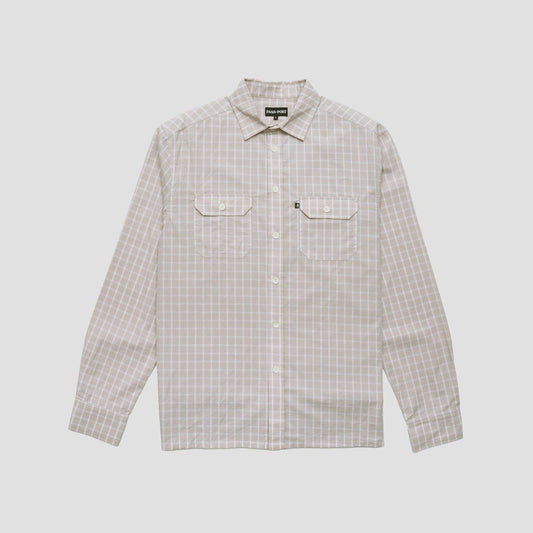 Passport Workers Check Shirt Longsleeve Cream