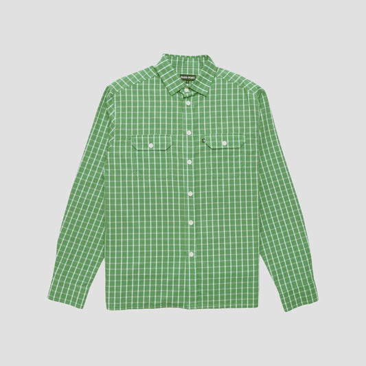 Passport Workers Check Shirt Longsleeve Green
