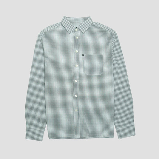 Passport Workers Check Shirt Longsleeve Teal