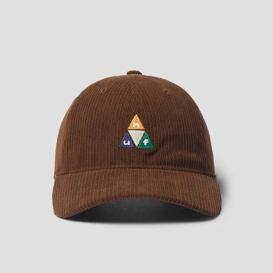 HUF Prism TT Cord 6 Panel CV Hat Dark Brown