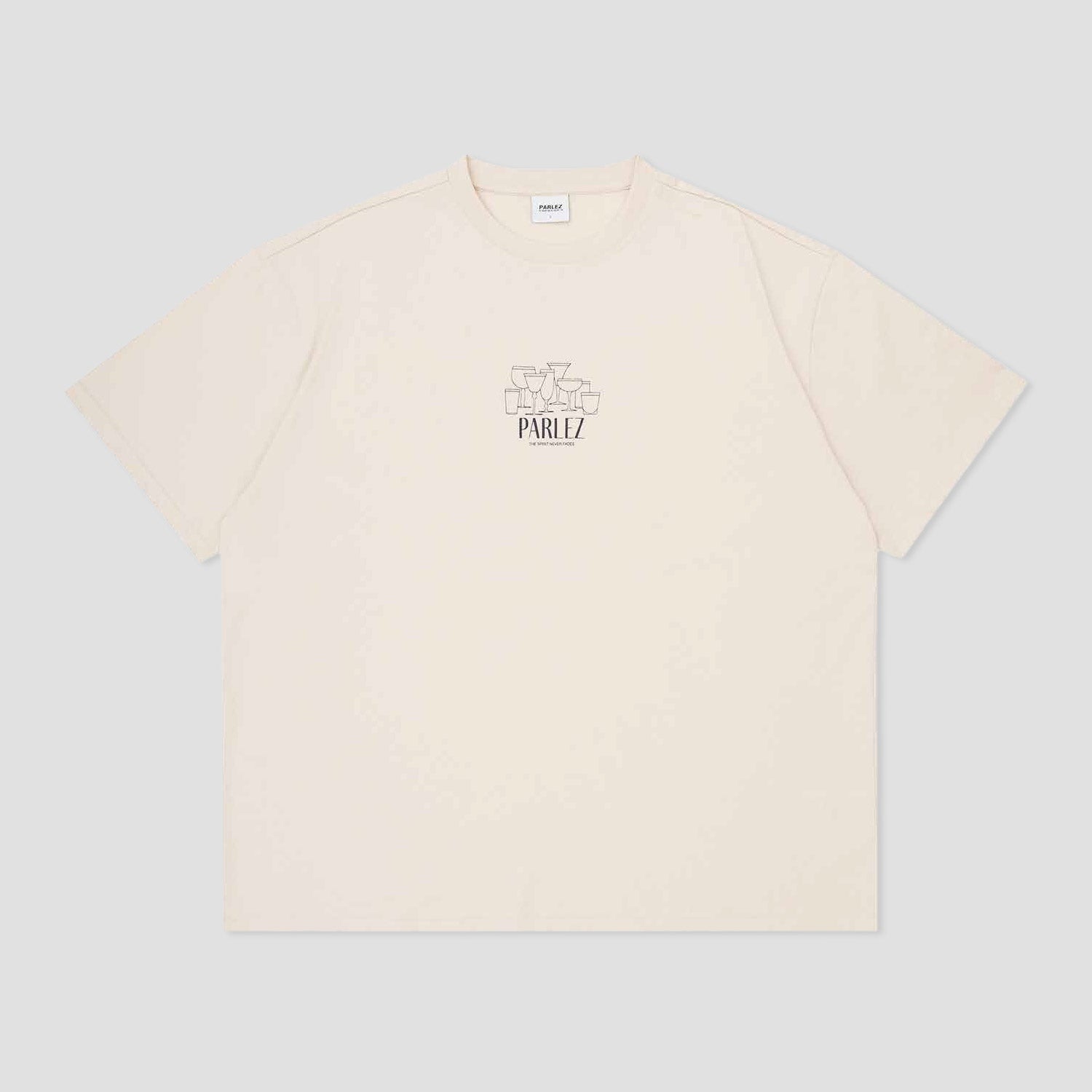 Parlez Round Oversized T-Shirt Putty