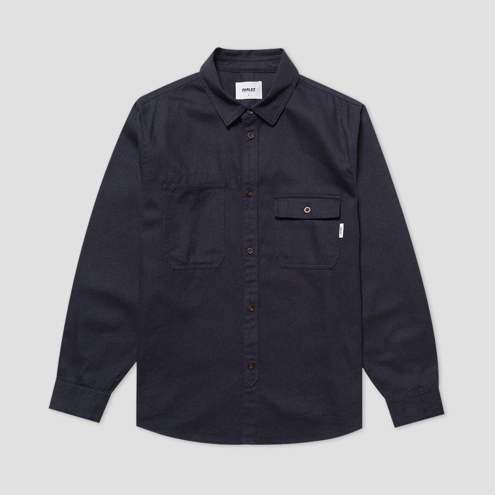 Parlez Springfield Longsleeve Shirt Midnight
