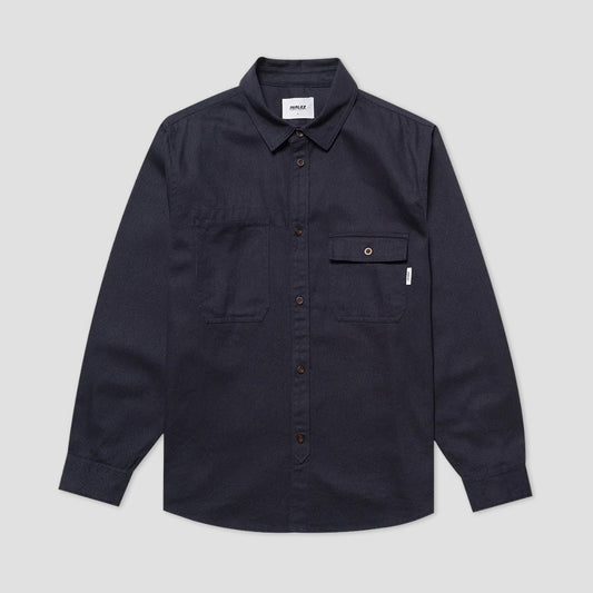 Parlez Springfield Longsleeve Shirt Midnight