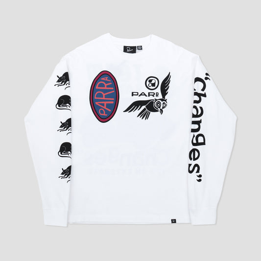 Parra Team Changes Longsleeve T-Shirt White