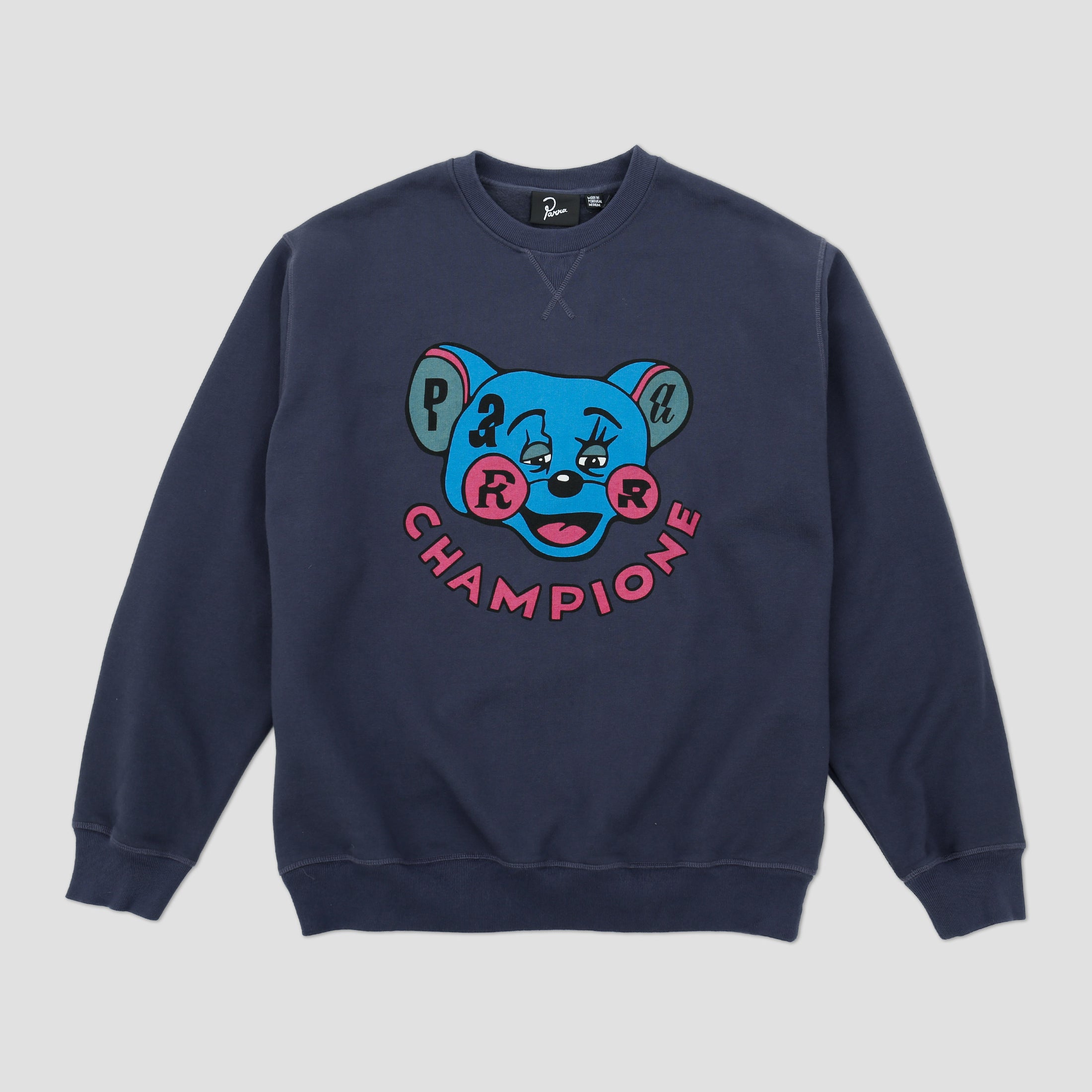 Parra Tired Champione Crew Navy Blue