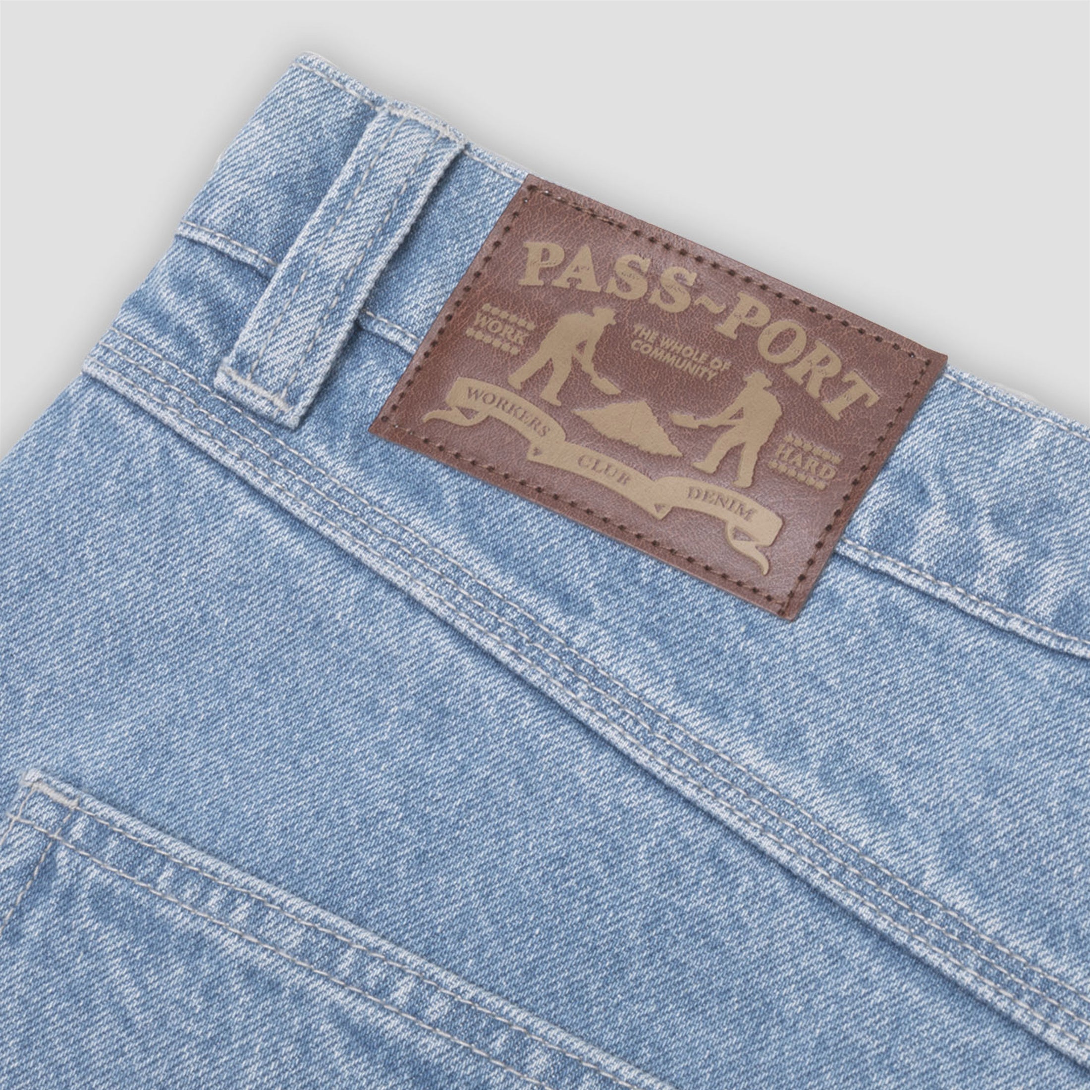 PassPort Workers Club Jean Washed Light Indigo
