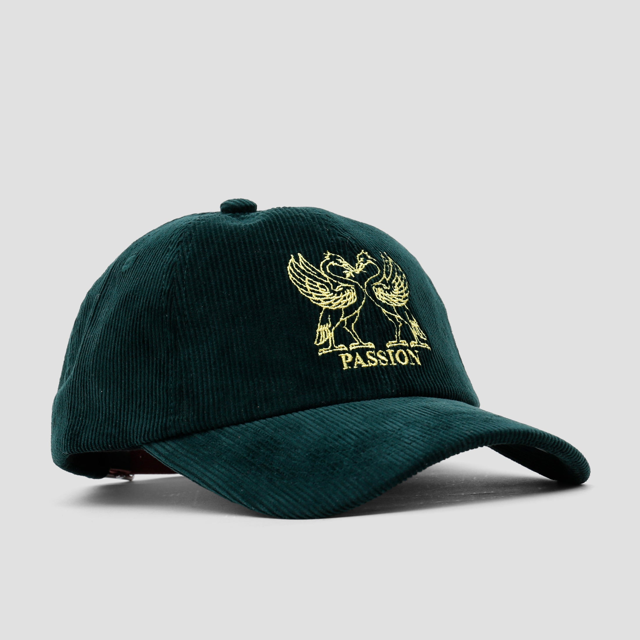 Passion Birds Cord 6 Panel Cap Green