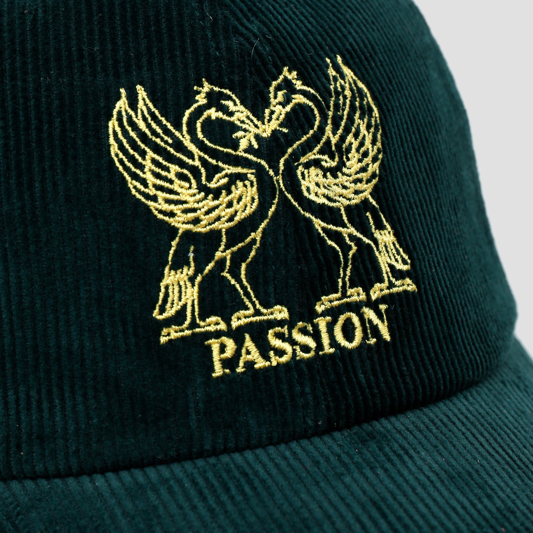 Passion Birds Cord 6 Panel Cap Green