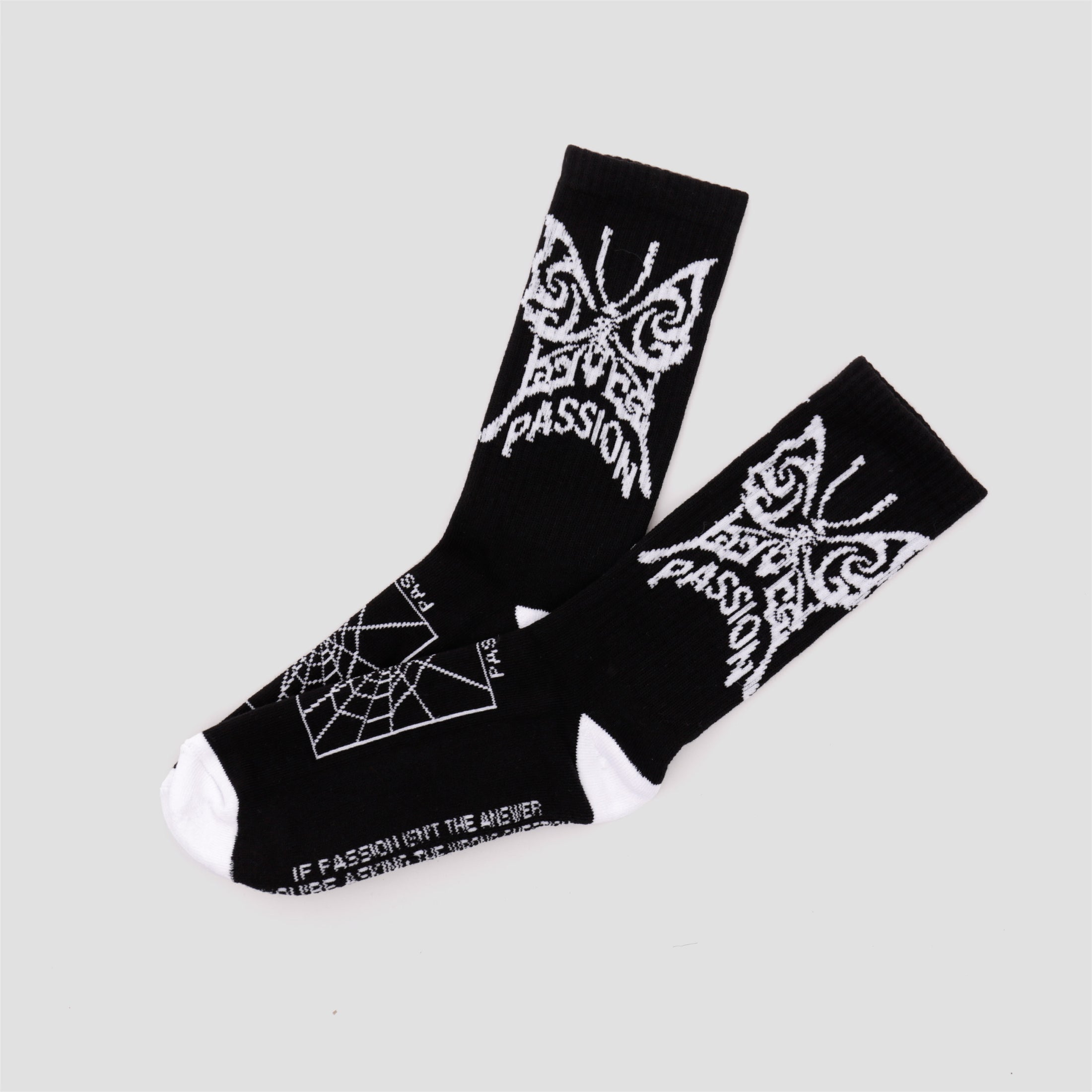 Passion Butterfly Socks Black