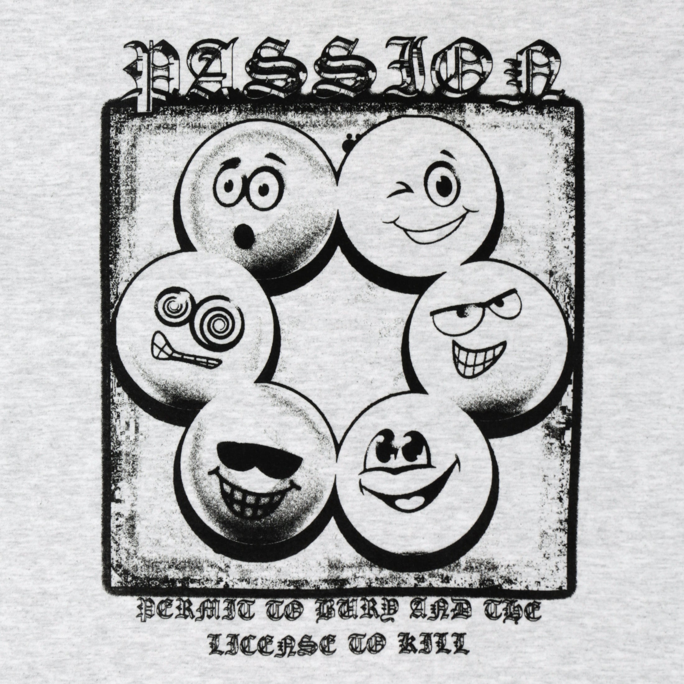 Passion Permit To Bury T-Shirt Grey