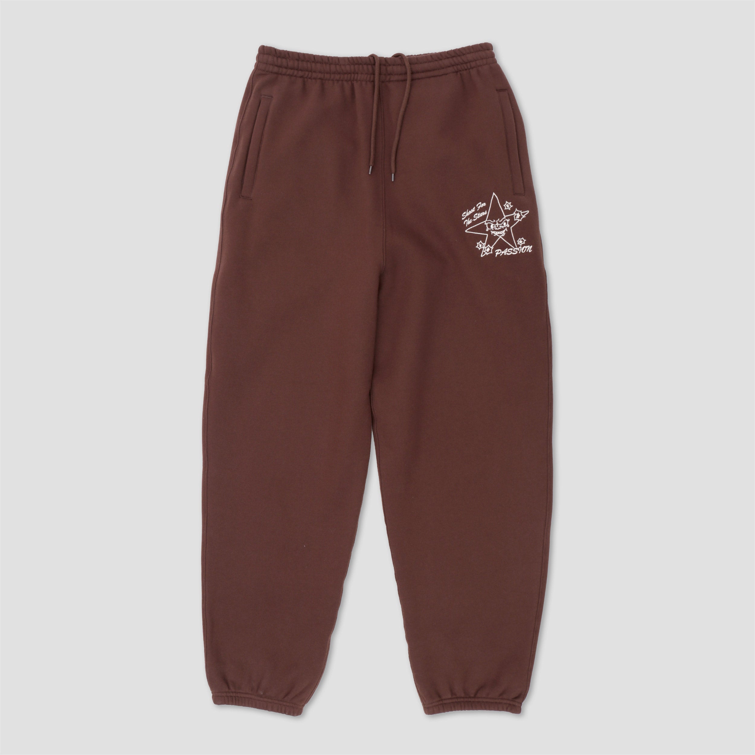 Passion Target Practice Tracksuit Joggers Brown – Slam City Skates