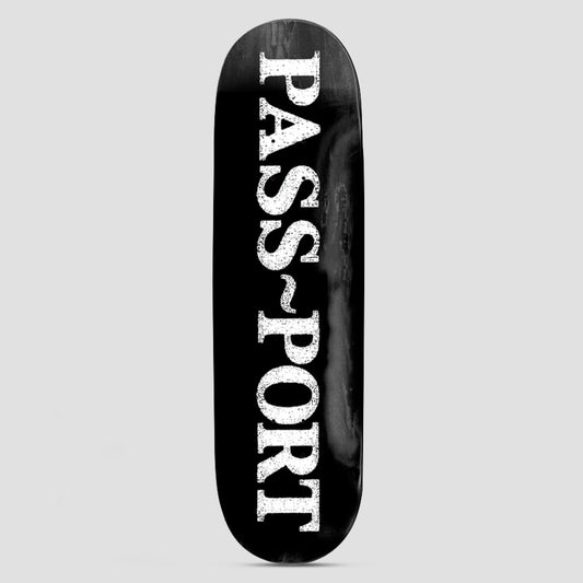 Passport 8.25 Official Logo Skateboard Deck Black