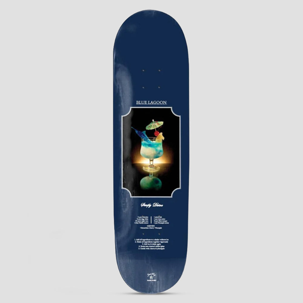 Passport 8.38 Cocktail Pro Series Josh Blue Lagoon Skateboard Deck