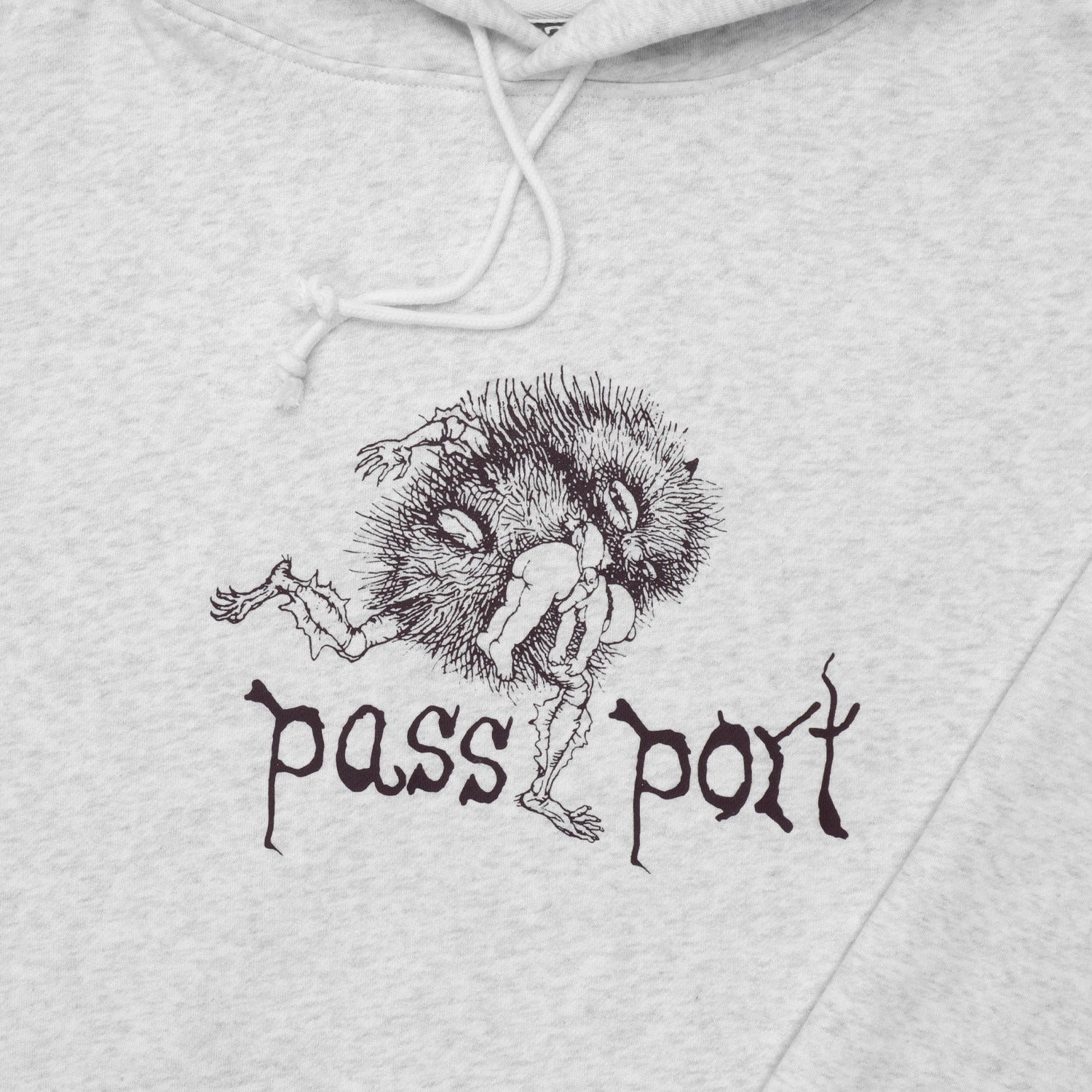 Passport Banksia Hoodie White Marle