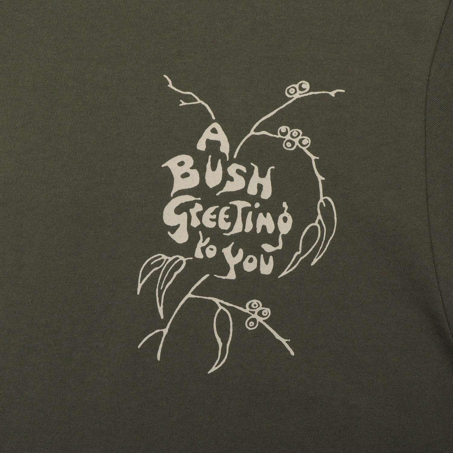 Passport Bush Greeting T-Shirt Olive