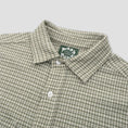 Load image into Gallery viewer, Passport Bush Greeting Workers Check Longsleeve Shirt Moss Green
