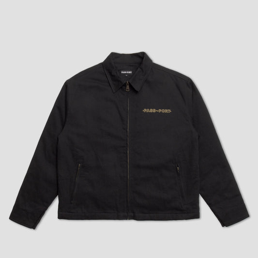 Passport Emblem Workers Jacket Black