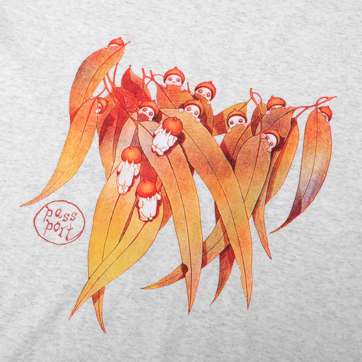 Passport Gum Leaf T-Shirt Ash