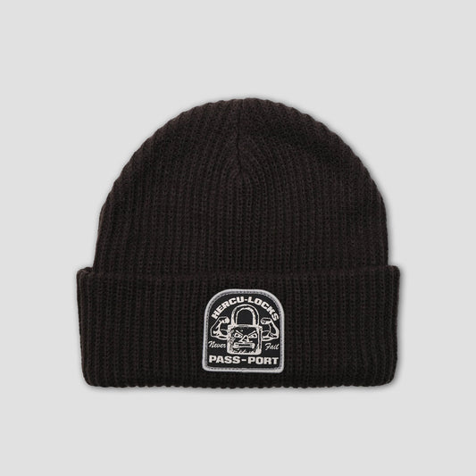 Passport Hercu-Locks Packers Beanie Vintage Black