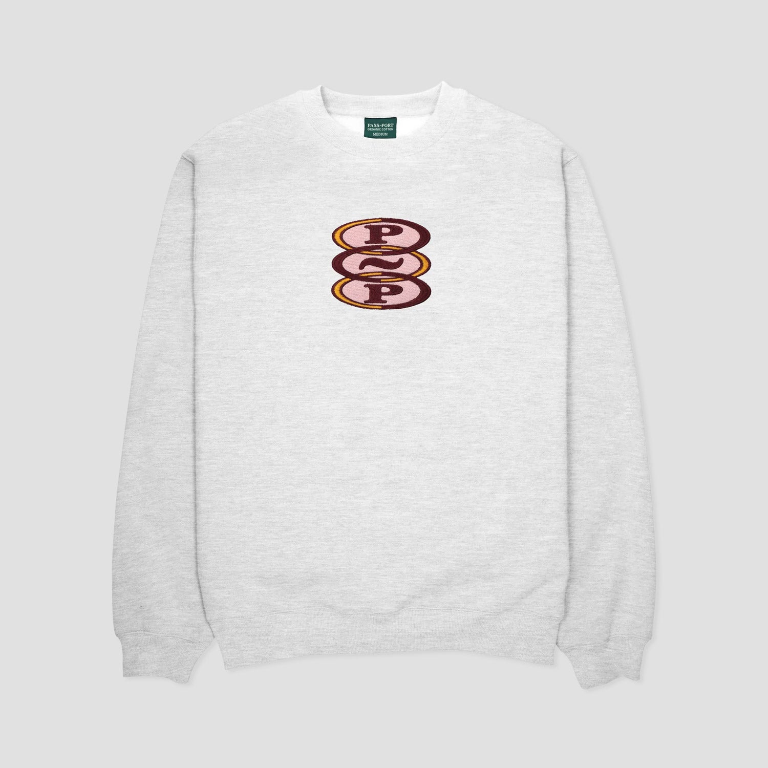 Passport Hoops Organic Sweater White Marle