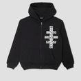 Load image into Gallery viewer, Passport Kollaasi Zip Hoodie Black
