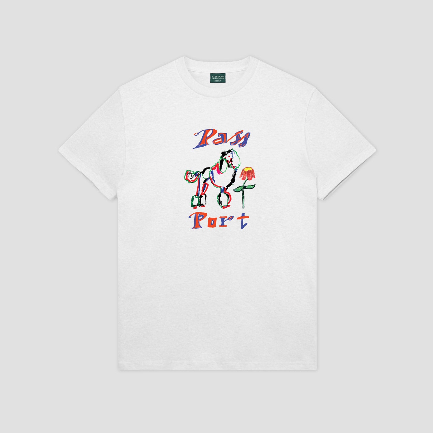 Passport Poodle Organic T-Shirt White