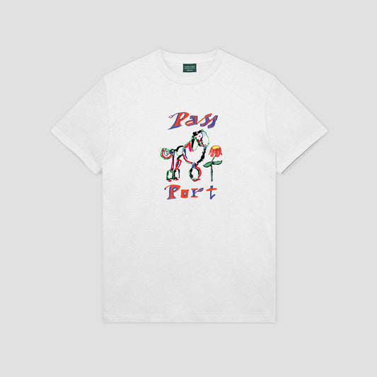 Passport Poodle Organic T-Shirt White