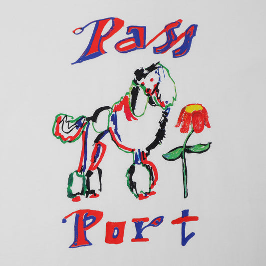 Passport Poodle Organic T-Shirt White