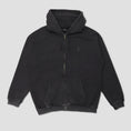 Load image into Gallery viewer, Passport Solid Workers Zip Hood Washed Black
