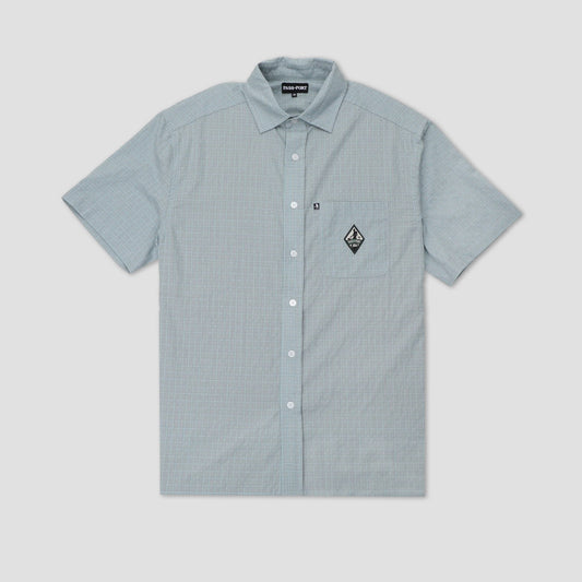 Passport Wanderer Workers Check Shortsleeve Shirt Ice