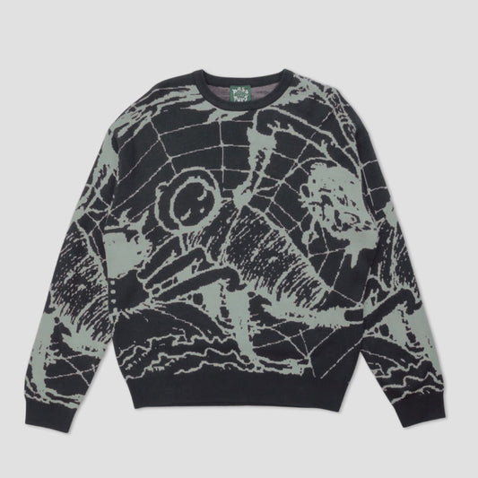 Passport Webbed Bed Knit Sweater Gumnut Green