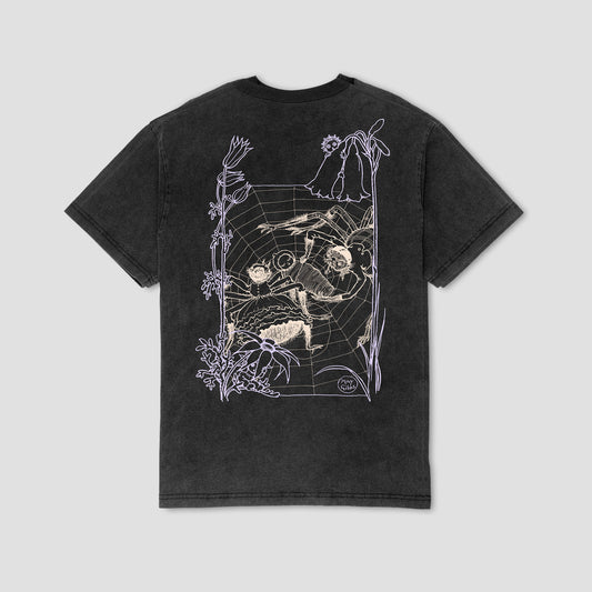 Passport Webbed Bed T-Shirt Acid Black