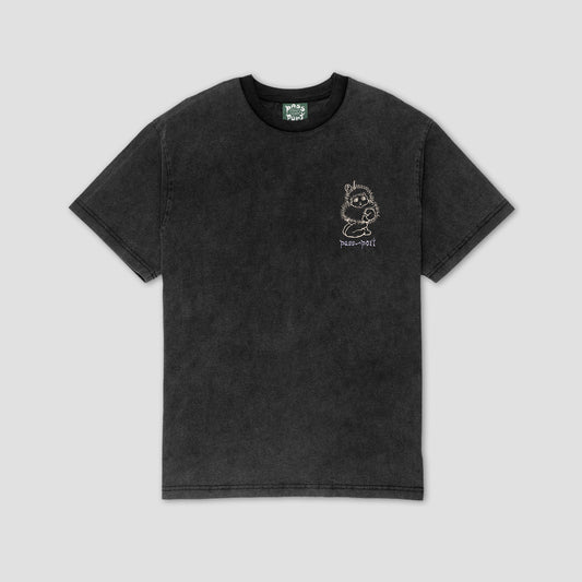 Passport Webbed Bed T-Shirt Acid Black