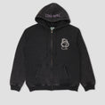 Load image into Gallery viewer, Passport Webbed Bed Zip Hoodie Acid Black
