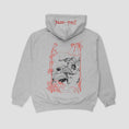Load image into Gallery viewer, Passport Webbed Bed Zip Hoodie Ash
