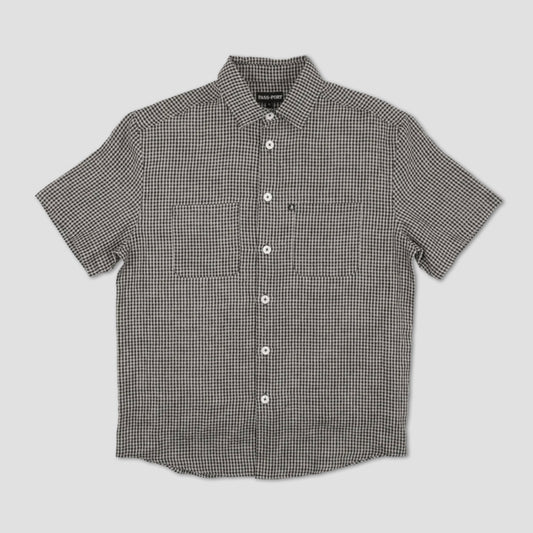 Passport Workers Check Shortsleeve Shirt Black