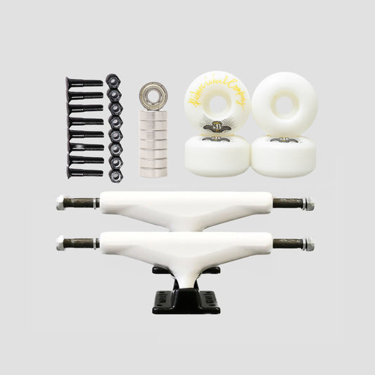 Picture Wheel Company White/Black Undercarriage Kit 5.25" (7.75"- 8.25")