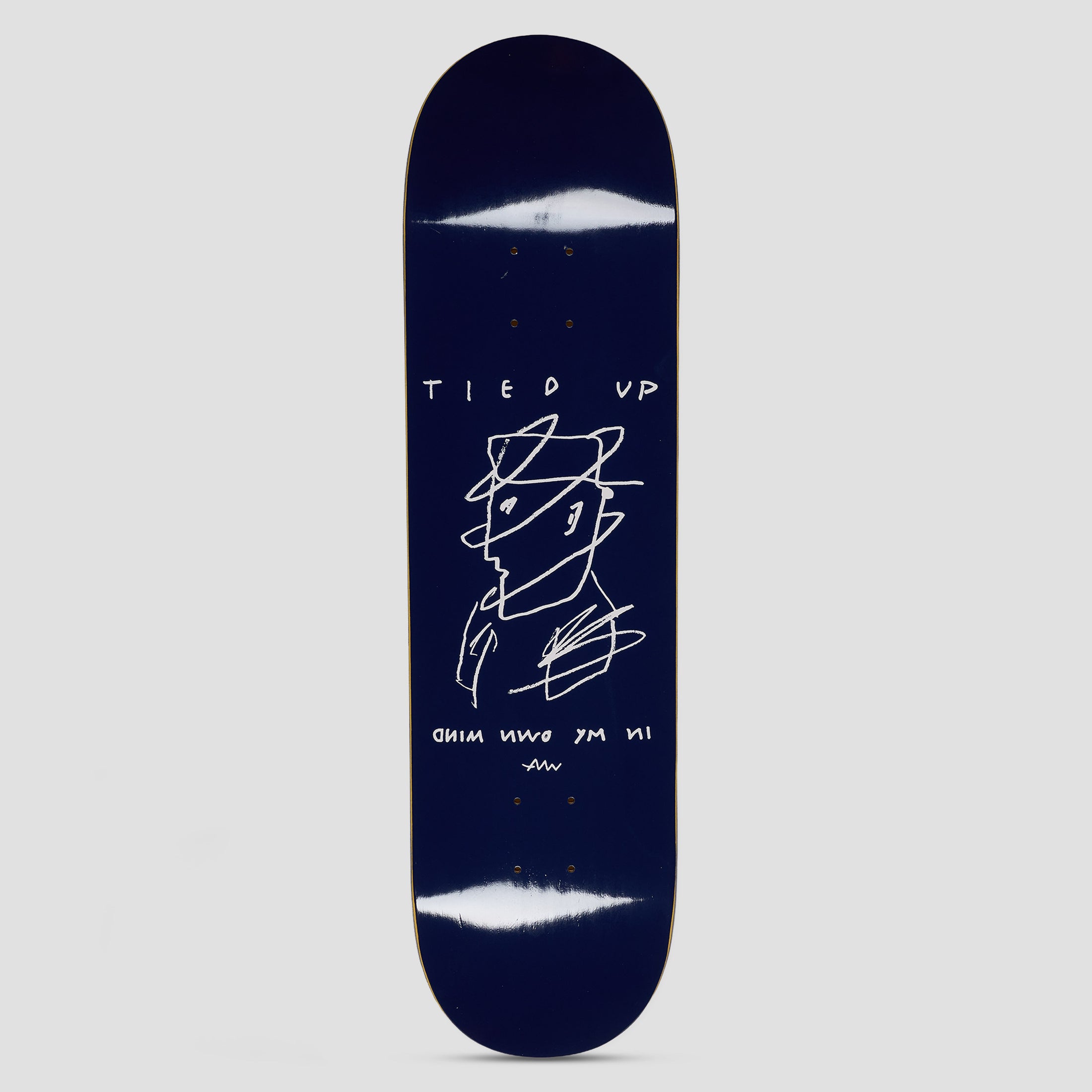 Polar 8.25 Team Tied Up Skateboard Deck Blue
